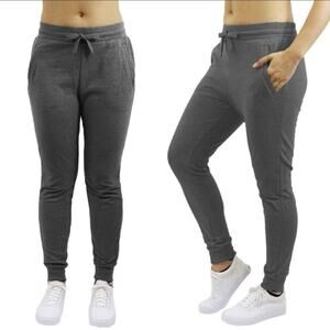 DOU NEW YORK Women's Gray Drawstring Elastic Waist Joggers